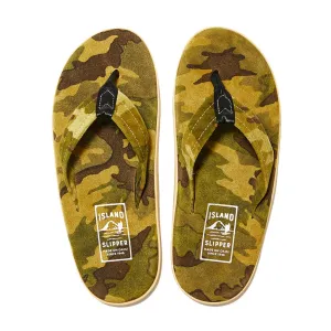 Camo Suede Thong Sandal