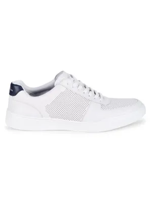 Cole Haan Men's Modern Perforated Leather Sneaker in Optic White