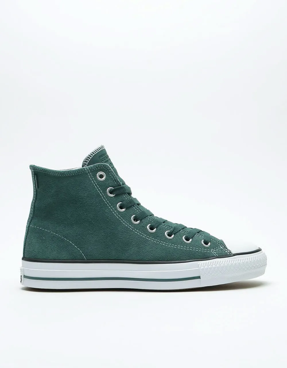 Converse CTAS Pro Hi Suede Skate Shoes - Faded Spruce/White