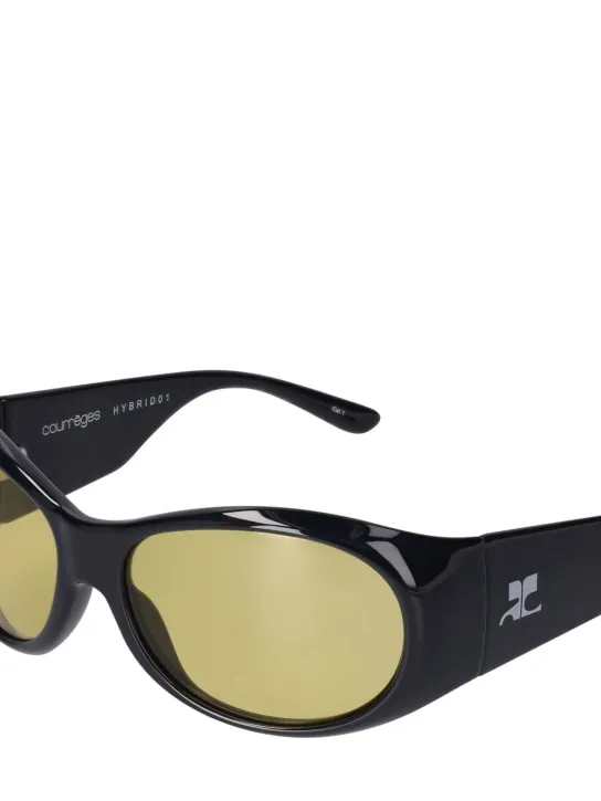 Courreges   Hybrid 01 round acetate sunglasses 