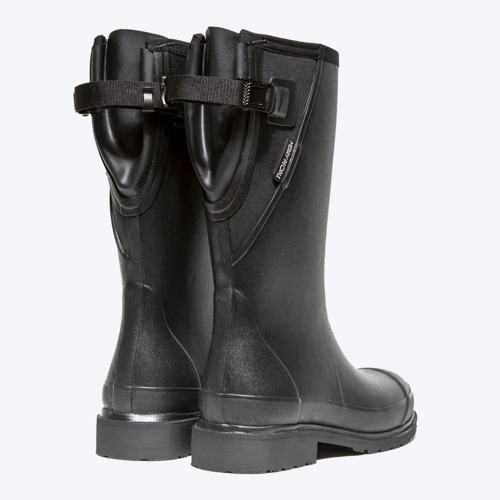 Darcy Mid Calf Rainboot // Black & Black