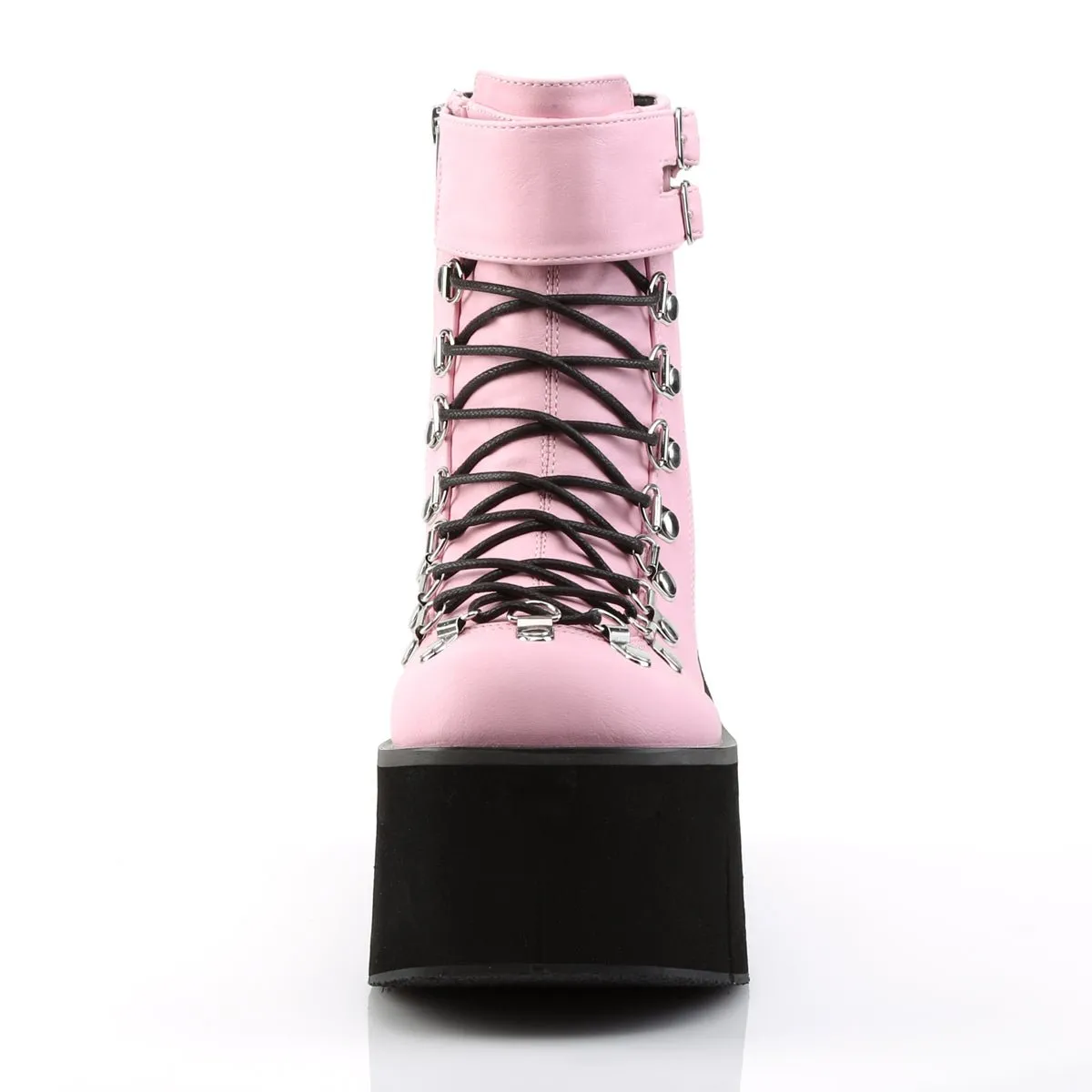 Demonia KERA-21 | Baby Pink  Vegan Leather Ankle Boots