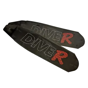 DiveR Black Long Blade Fins