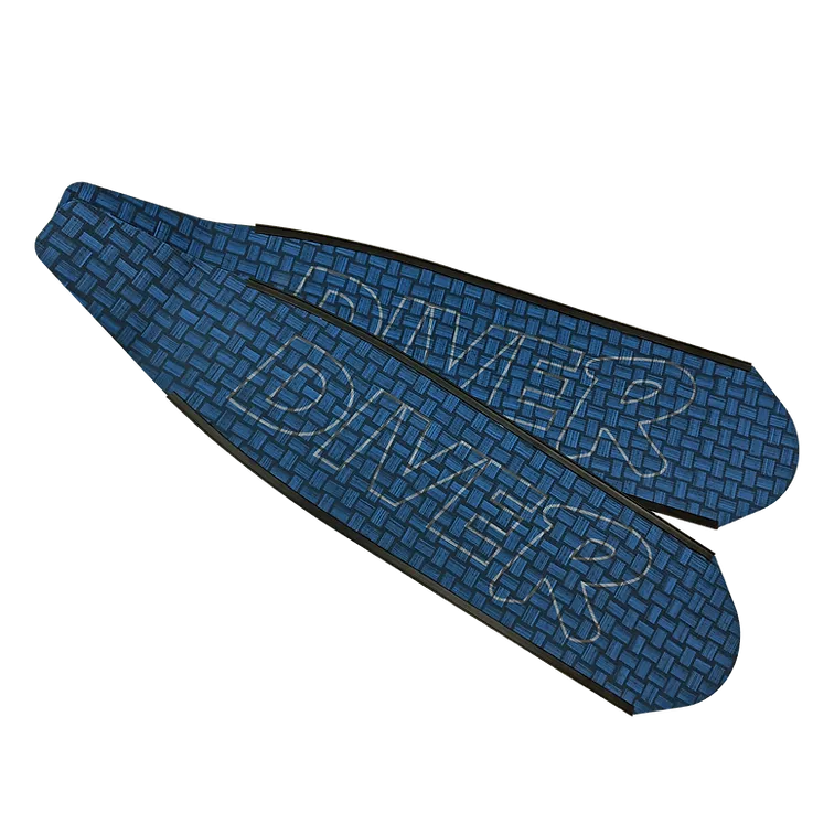 DiveR Blue Carbon Long Blade Fins