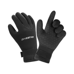 DIVESTAR Diving Gloves Cut & Stab Resistant Sports Gloves, Model: 5mm, Size: XL