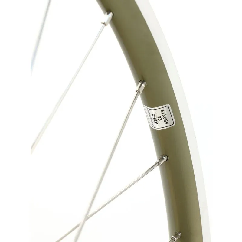 Electra Townie 7D 26" Front Wheel, Clincher, 100mm hub, Rim Brake, QR, Schrader