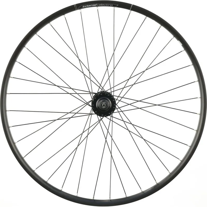 Electra Townie Go! 7D 26" Front Wheel, Clincher, 100mm hub, 6-Bolt Disc, QR