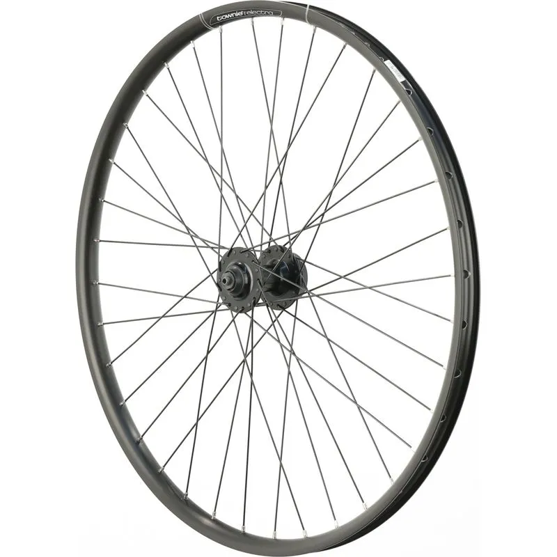 Electra Townie Go! 7D 26" Front Wheel, Clincher, 100mm hub, 6-Bolt Disc, QR