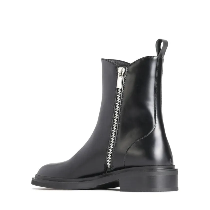 EOS Collete Boot in Black Box Leather