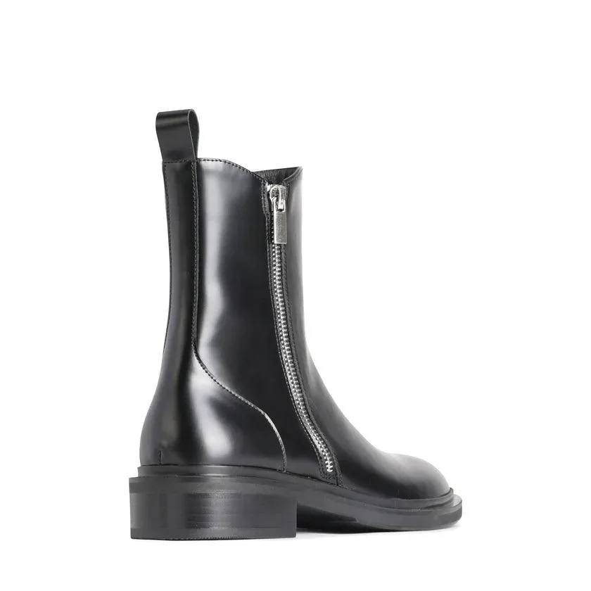 EOS Collete Boot in Black Box Leather