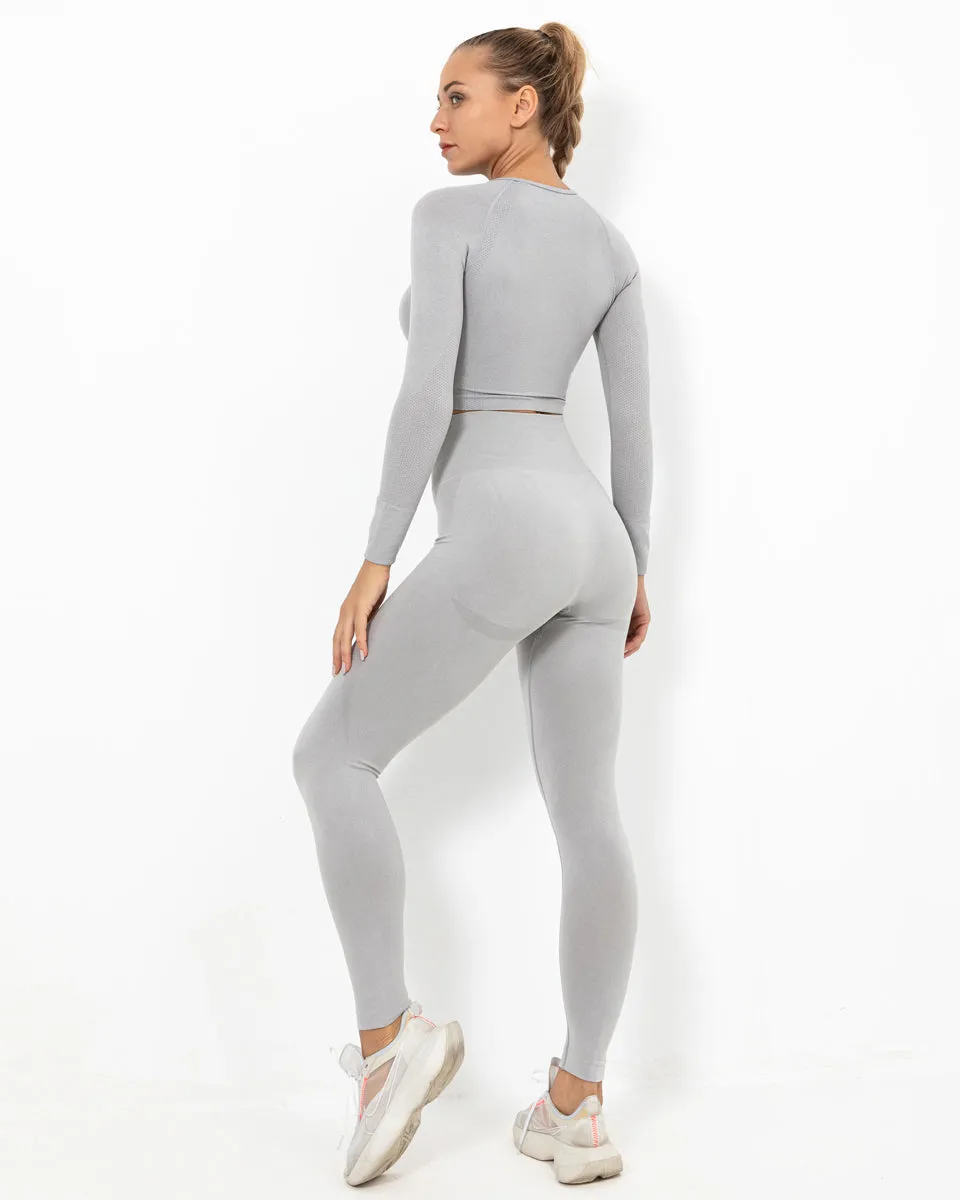 Felicity Seamless Leggings - Light Grey