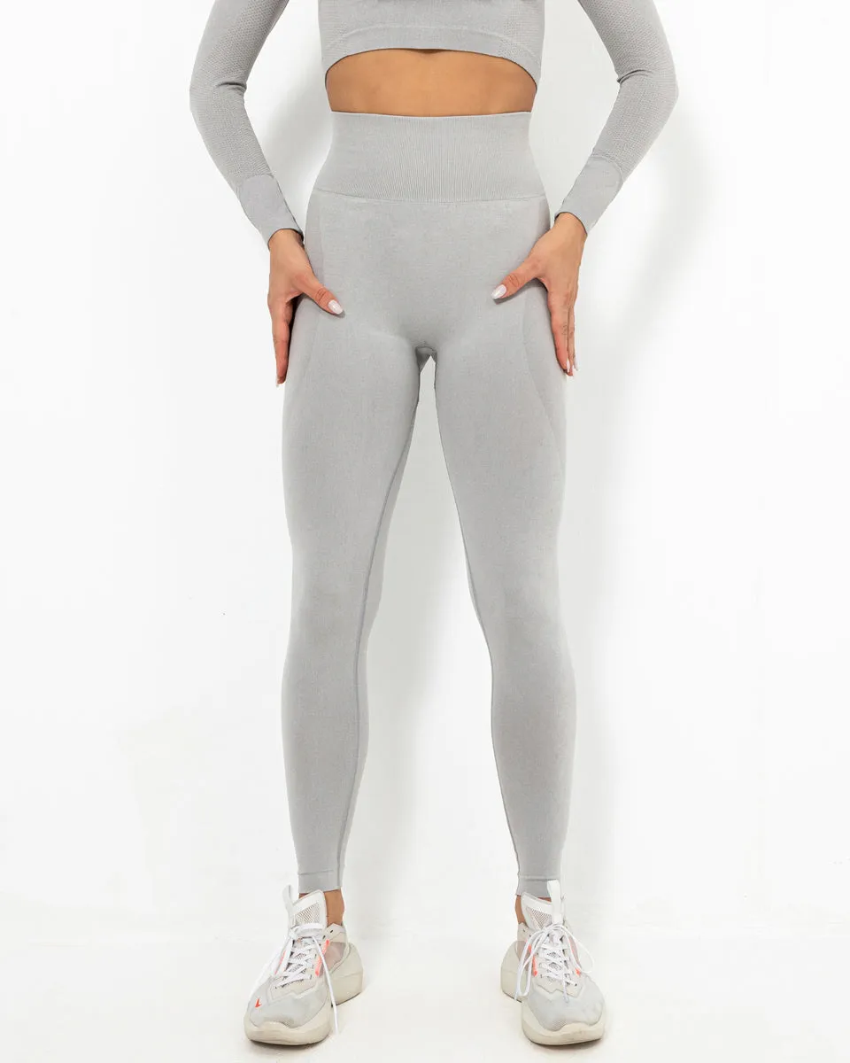 Felicity Seamless Leggings - Light Grey