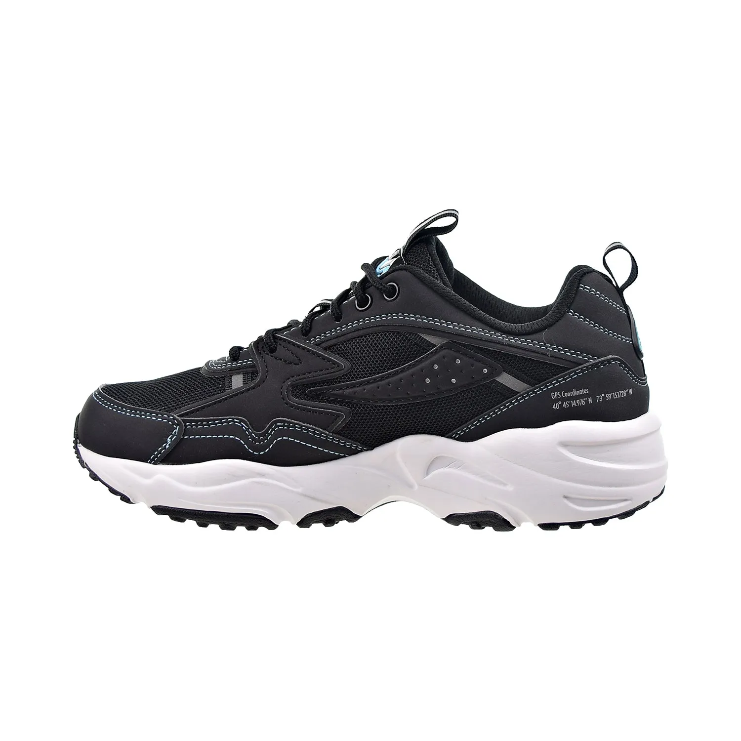 Fila Trail Tracer Men's Shoes Black-White-Metallic Silver