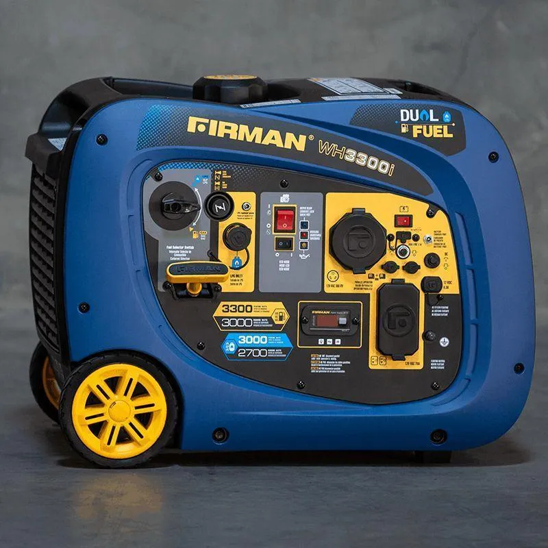 Firman WH03041 3000W/3300W 30 Amp Recoil Start Parallel Ready Dual Fuel Inverter Generator New