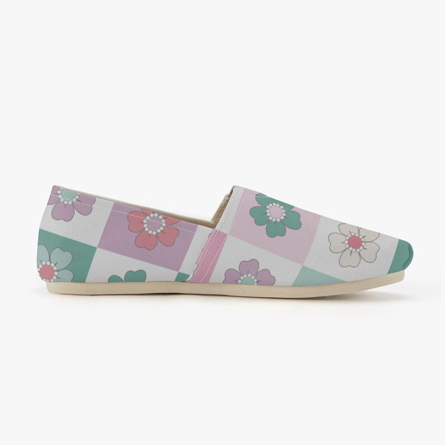 Floral Canvas Toms Shoes