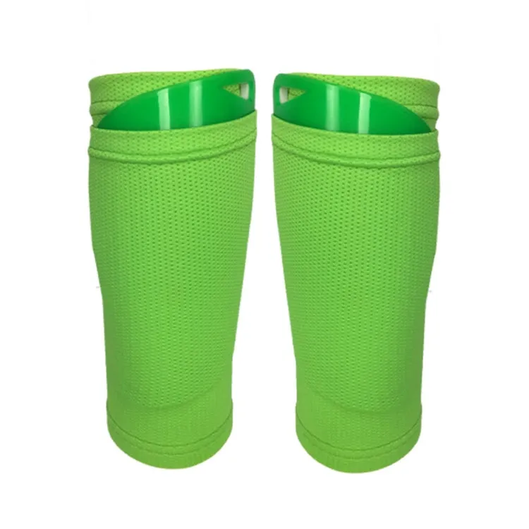 Football Shin Pads   Socks Sports Protective Equipment, Color: Green (L)