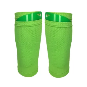 Football Shin Pads   Socks Sports Protective Equipment, Color: Green (L)