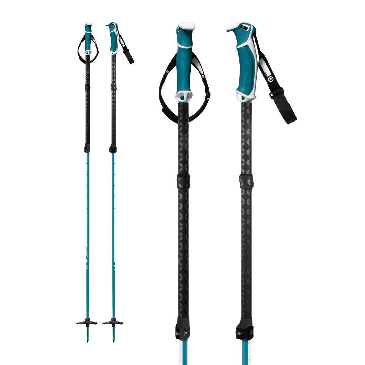 G3 Via Aluminium Adjustable Ski Poles