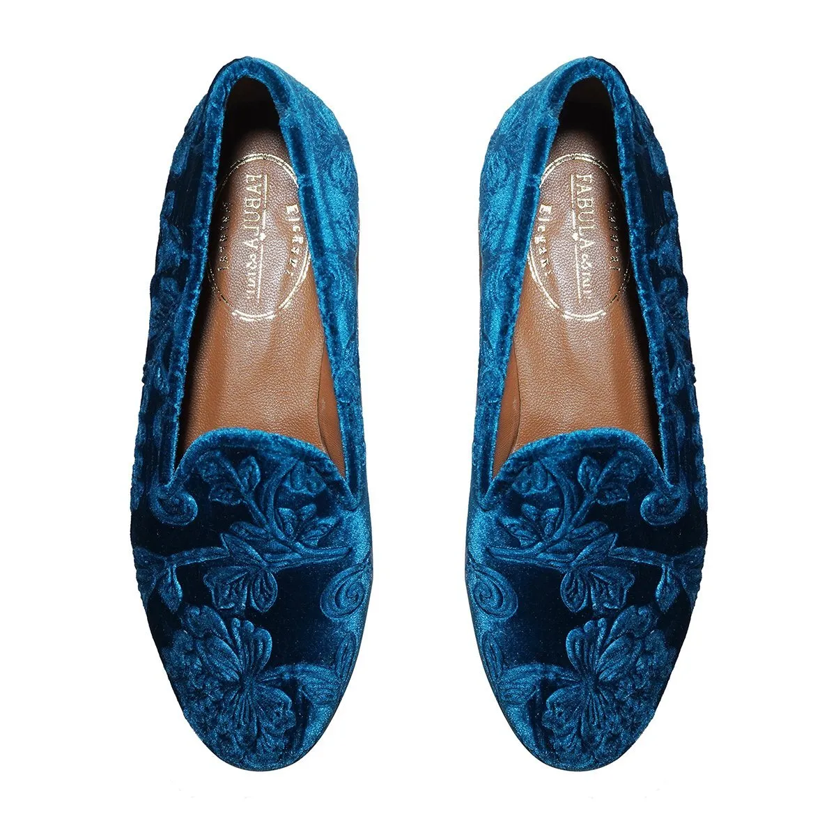 Gainsborough Slippers Turquoise - Fabula & Tales