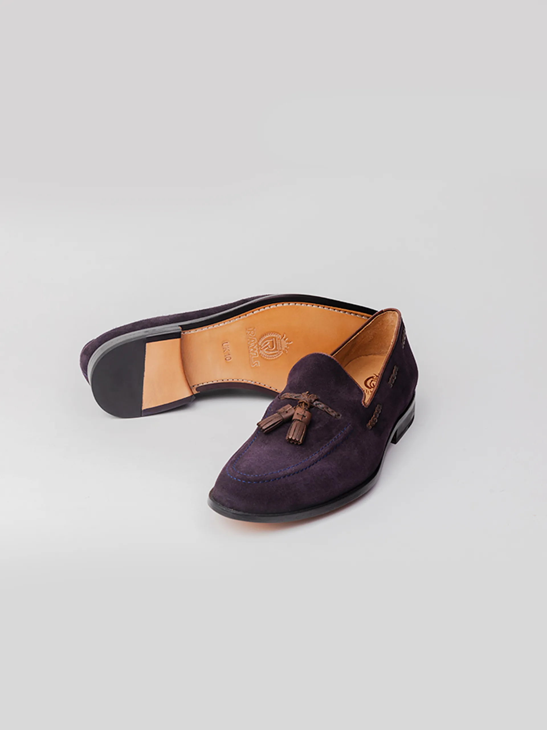 Geoffrey Tassel Loafer - Dark Navy Suede