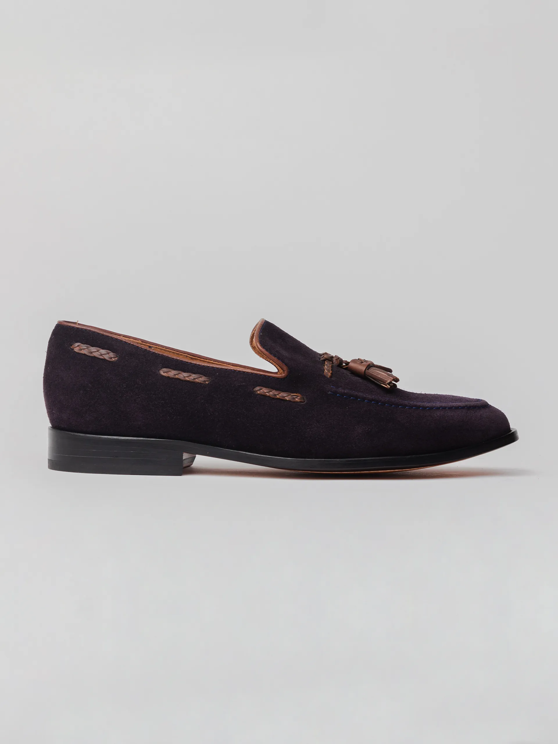 Geoffrey Tassel Loafer - Dark Navy Suede