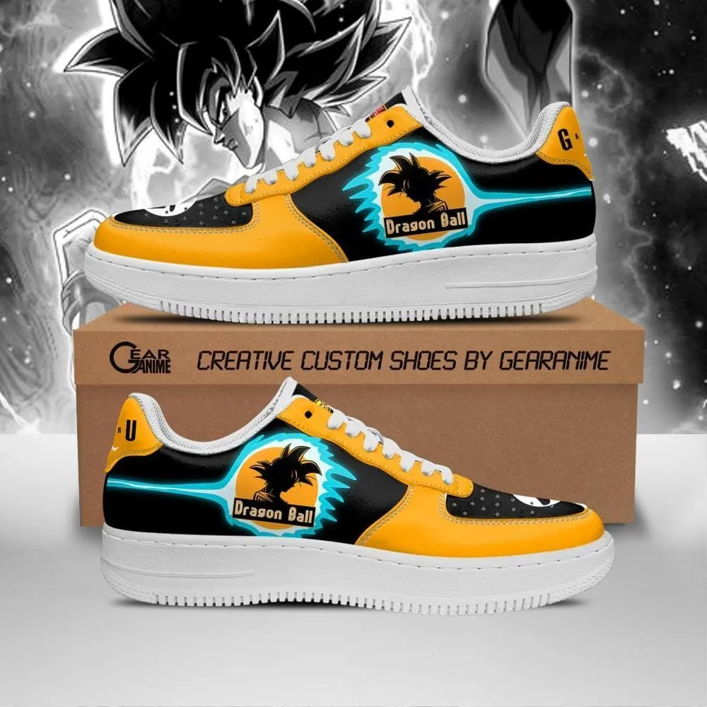 Goku Air Sneakers Silhouette Custom Dragon Ball Anime Shoes