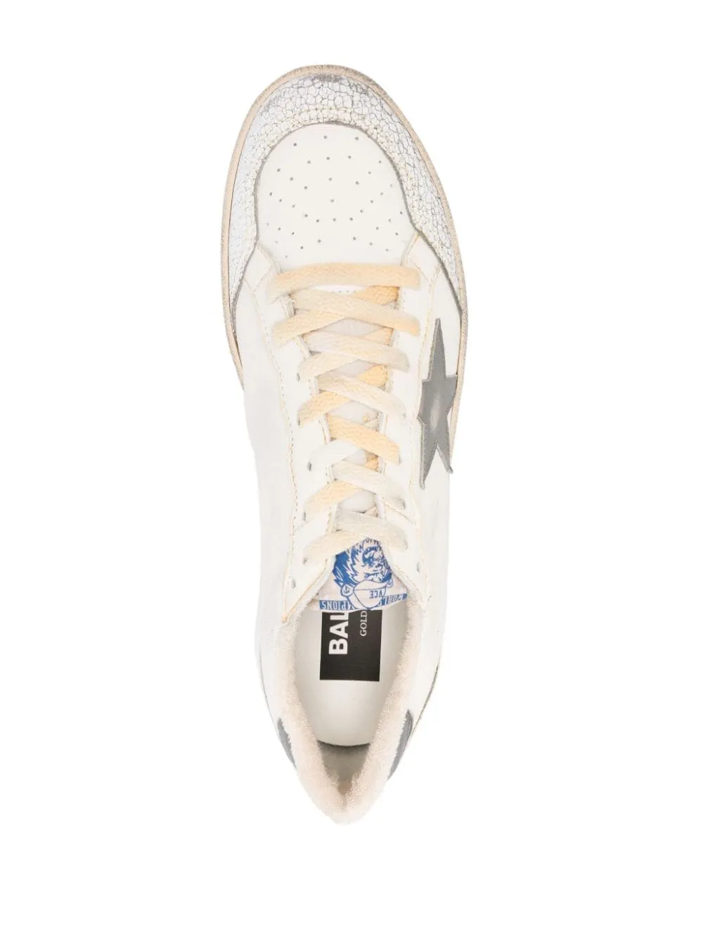 GOLDEN GOOSE Classic White Leather Sneakers for Men