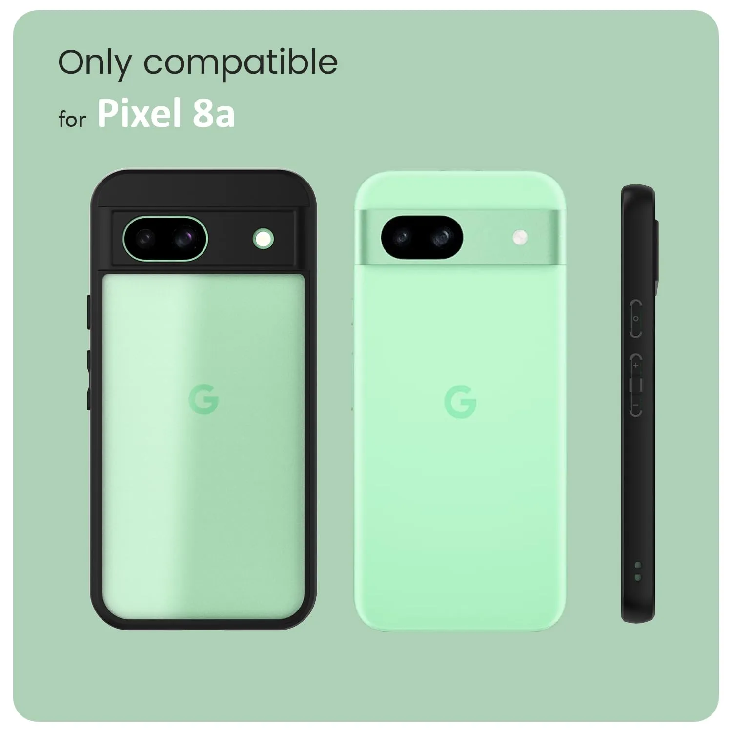 Google Pixel 8a Back Cover Case | Hybrid - Clear