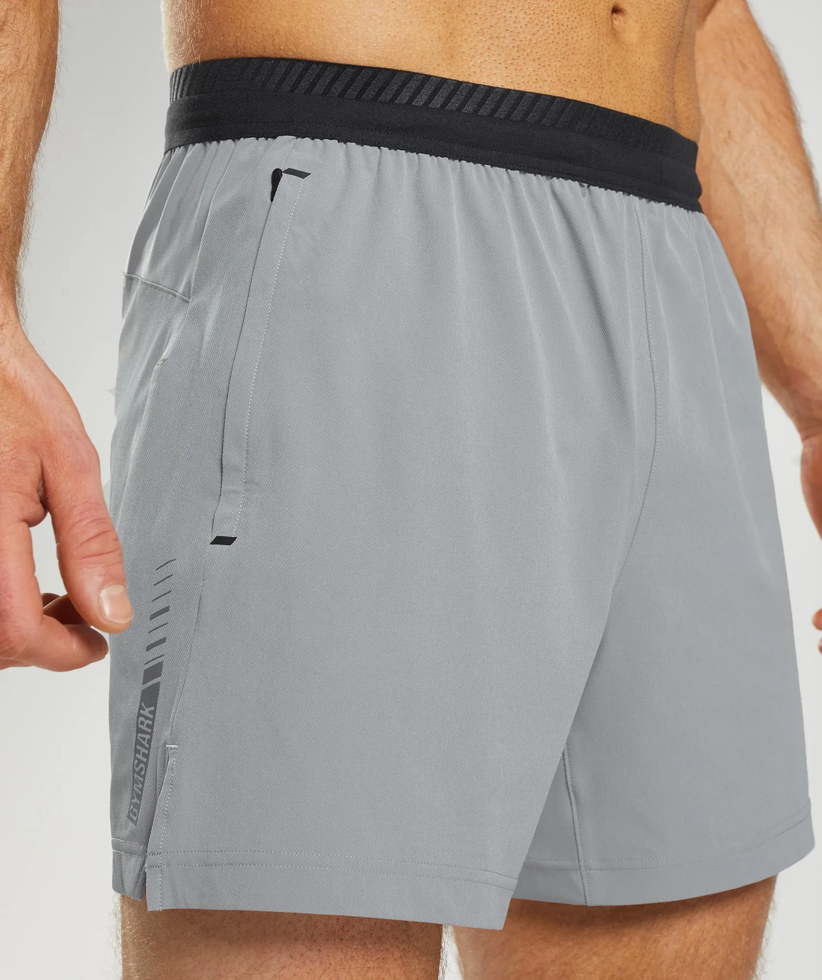 Gymshark Apex 5" Hybrid Shorts - Drift Grey