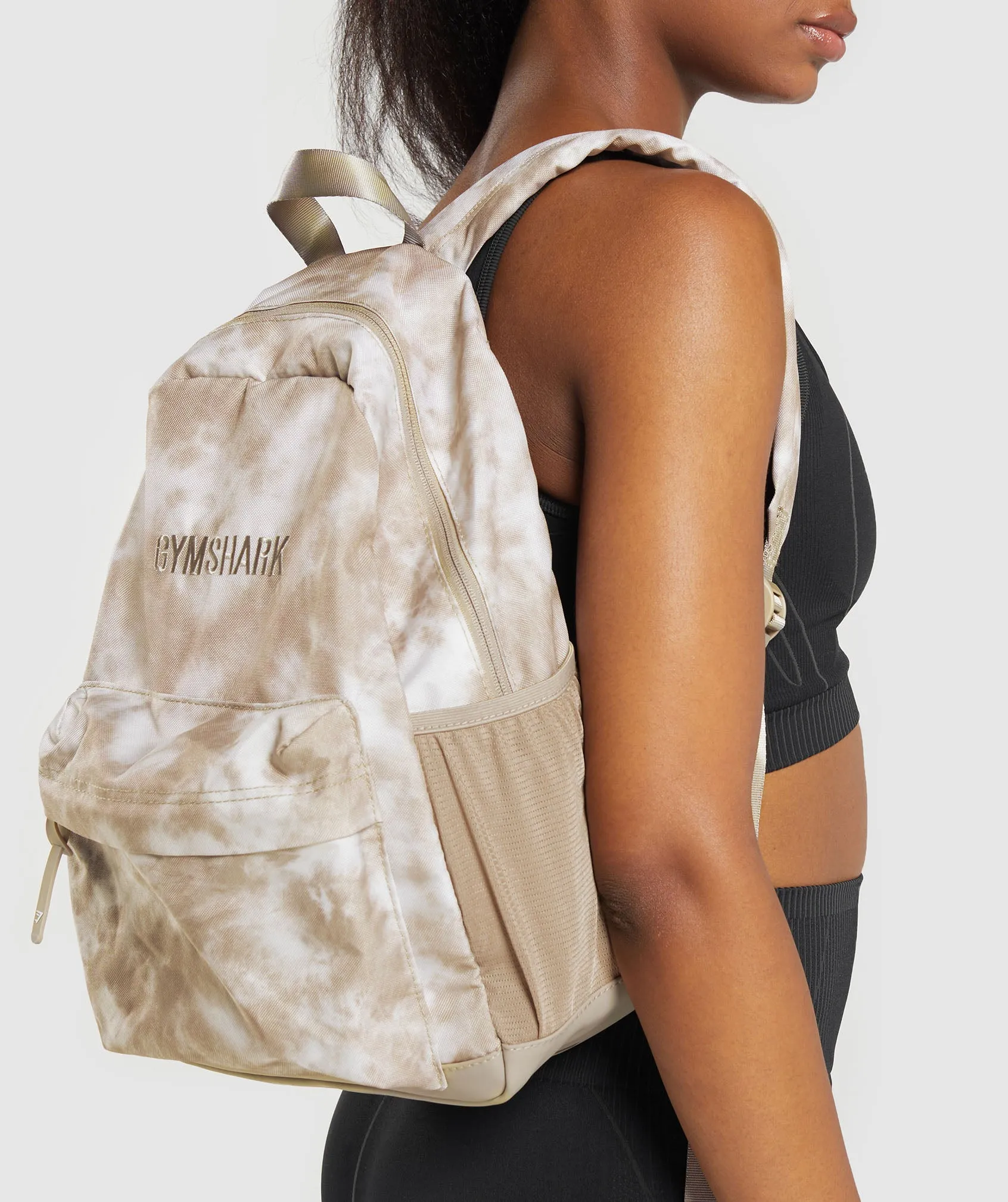 Gymshark Tie Dye Everyday Backpack - Sand Brown