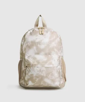 Gymshark Tie Dye Everyday Backpack - Sand Brown