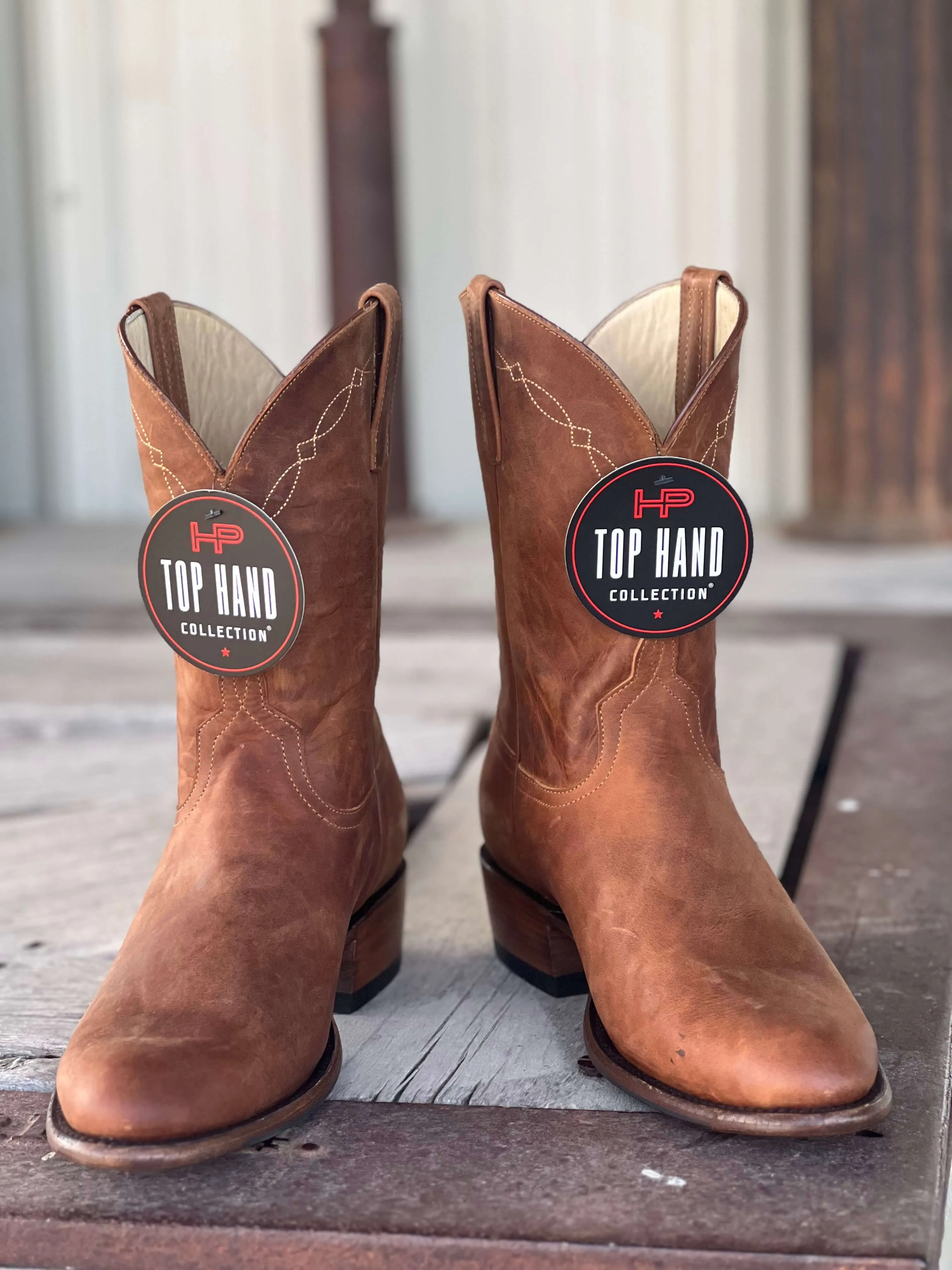 Horse Power Top Hand  | Honey Crazy Horse Boot