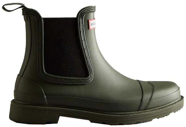 Hunter Wellies Womens Commando Chelsea Boot Olive