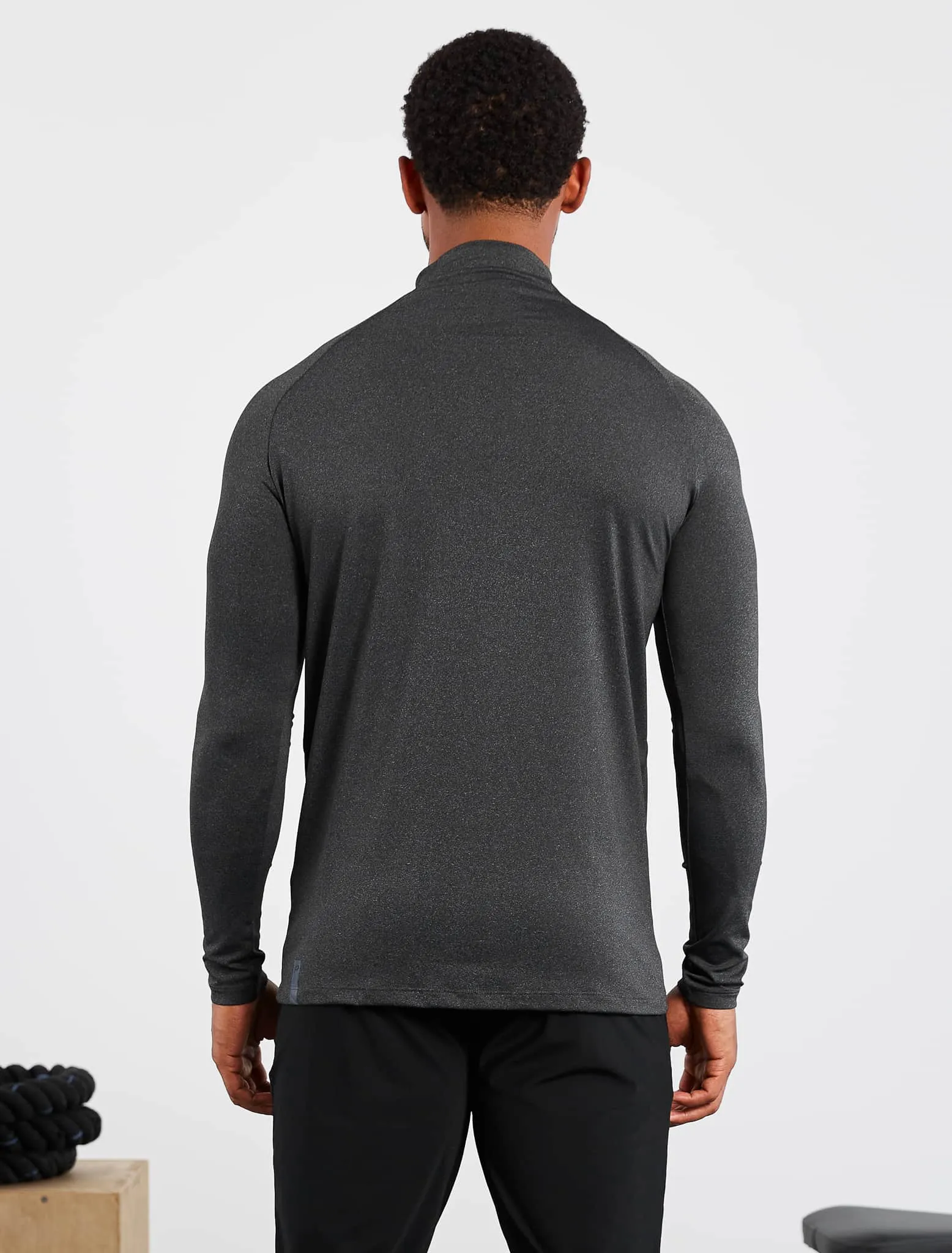 Hybrid Everyday 1/4 Zip - Black Marl