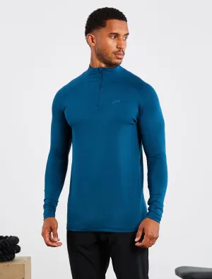 Hybrid Everyday 1/4 Zip - Blue Marl