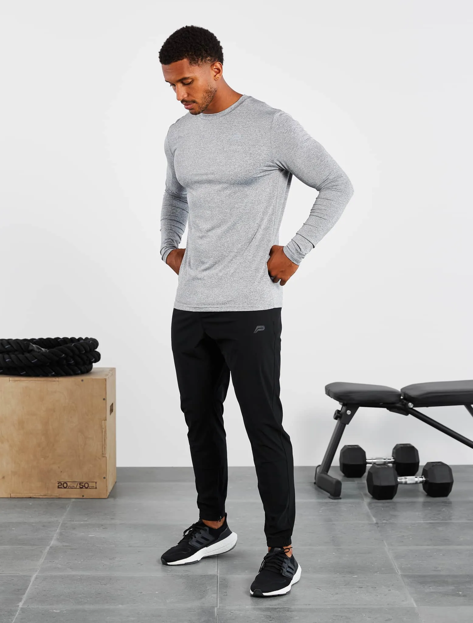 Hybrid Everyday Long Sleeve - Grey Marl