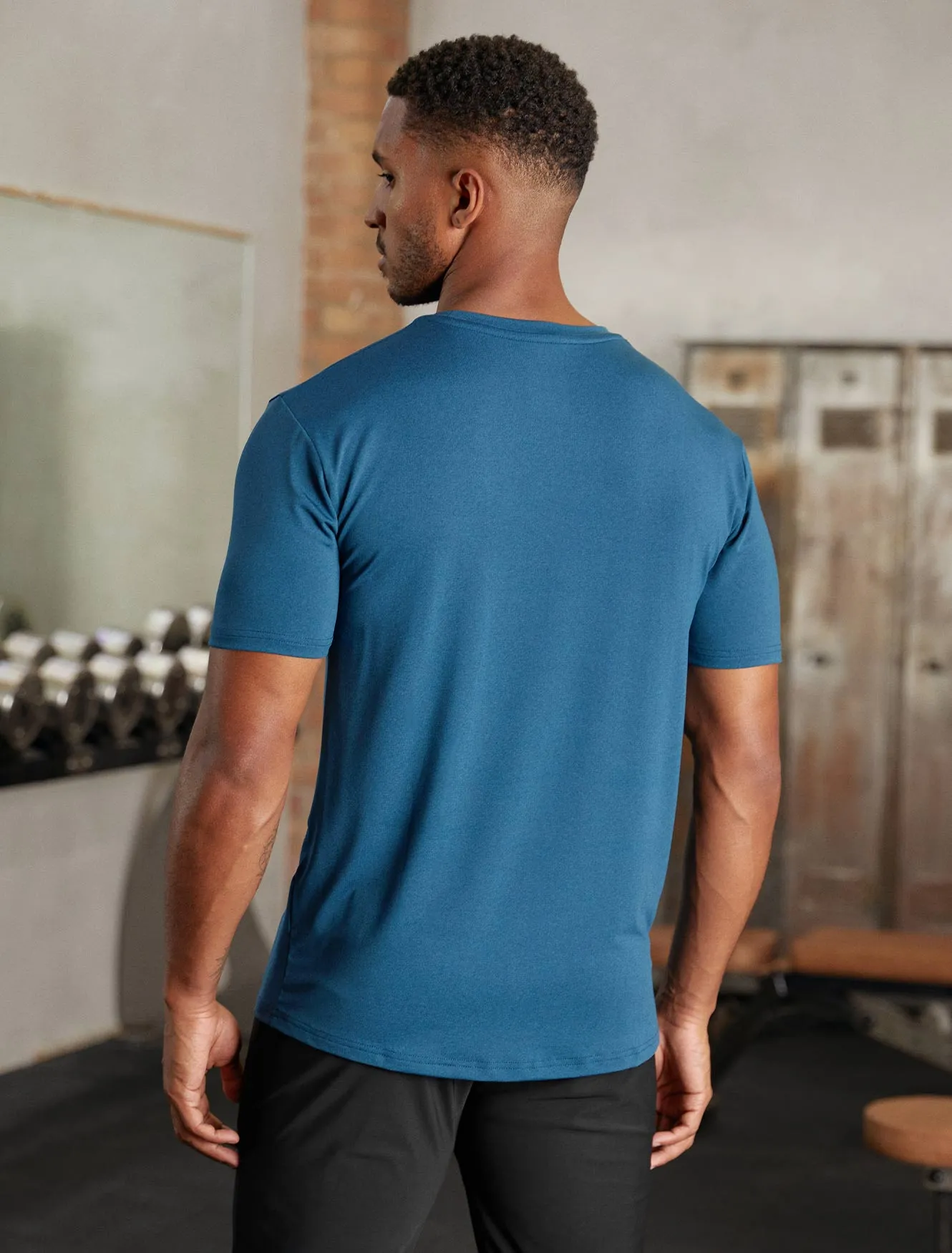 Hybrid Everyday T-Shirt - Blue Marl