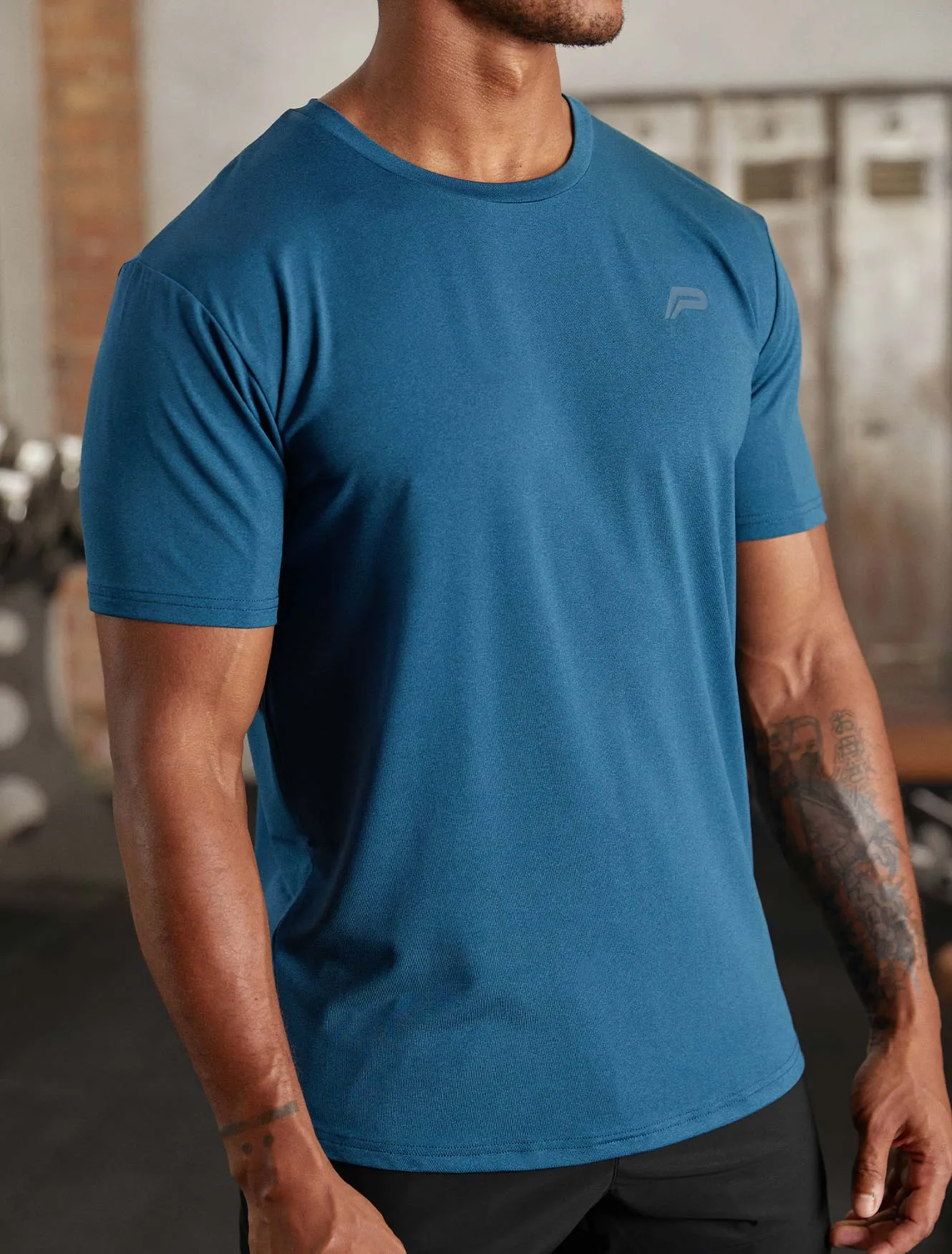 Hybrid Everyday T-Shirt - Blue Marl