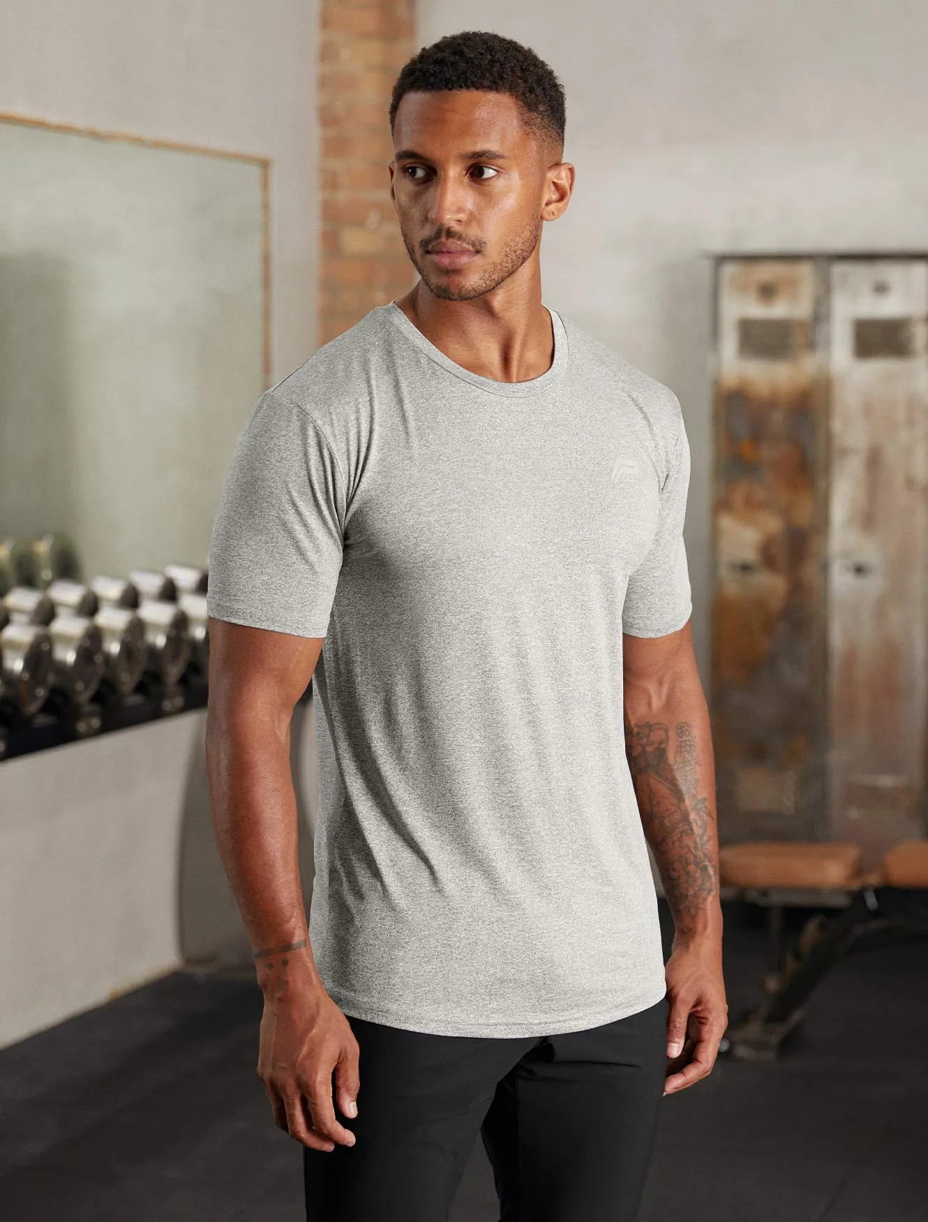 Hybrid Everyday T-Shirt - Grey Marl