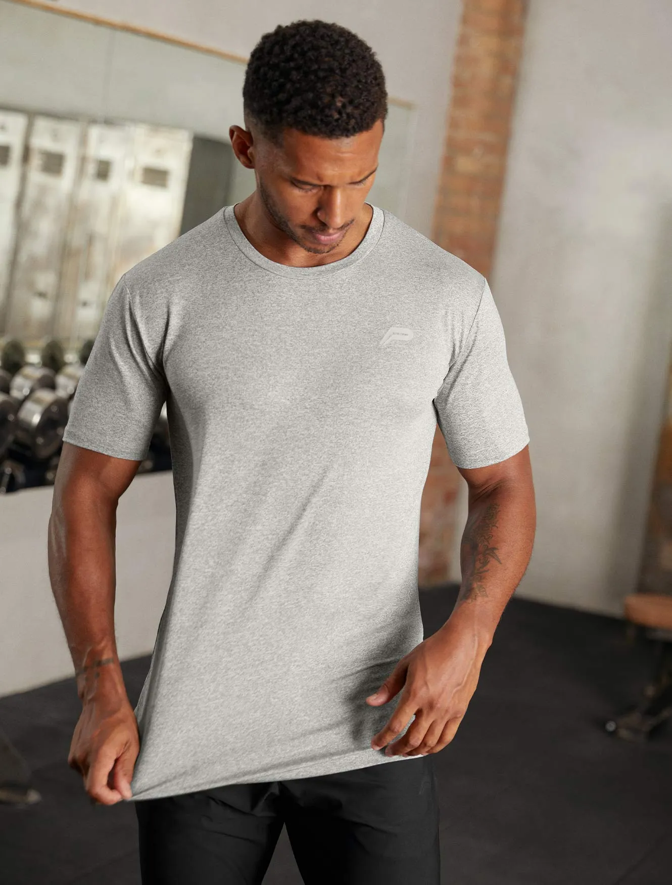 Hybrid Everyday T-Shirt - Grey Marl