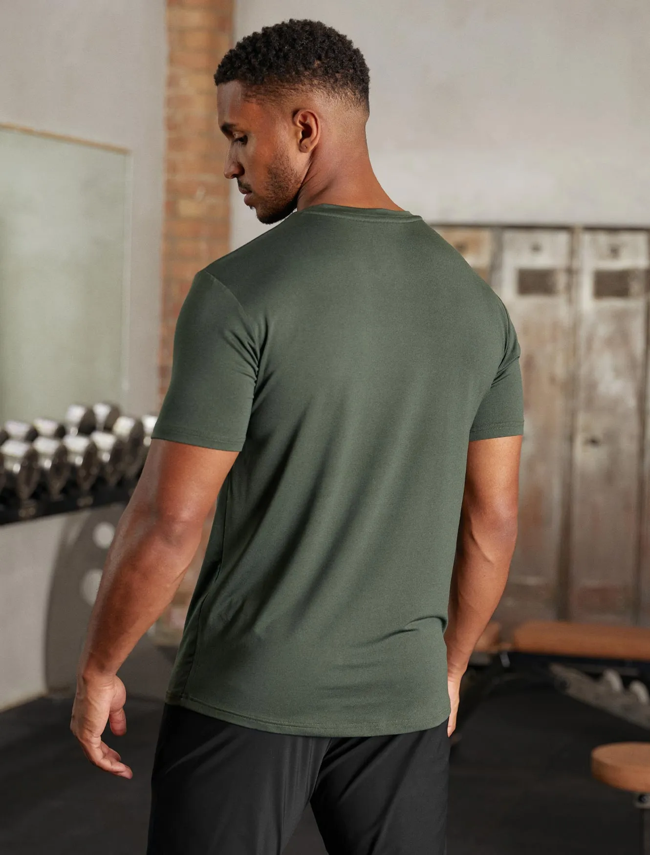 Hybrid Everyday T-Shirt - Olive Marl