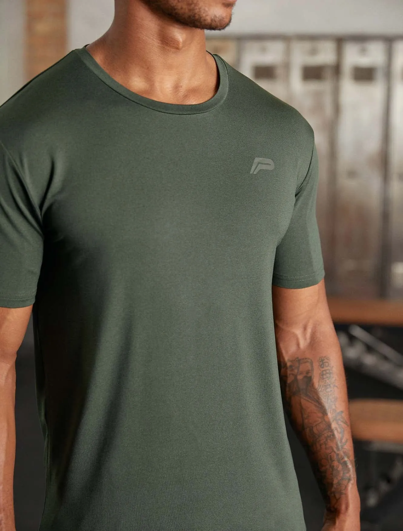 Hybrid Everyday T-Shirt - Olive Marl