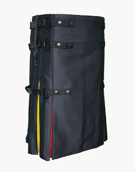 HYBRID RAINBOW KILT FOR MEN IN BLACK