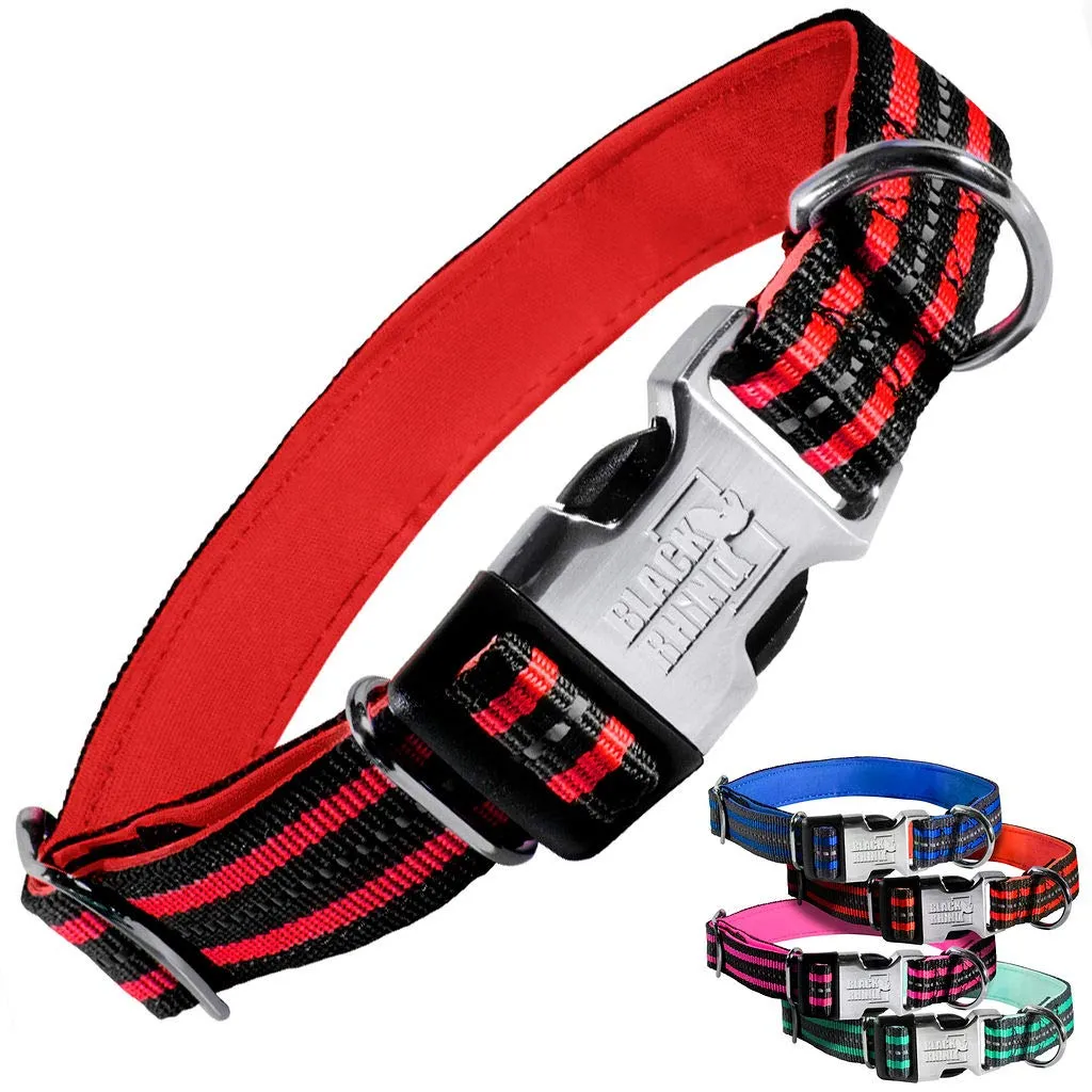 Hybrid Striped Dog Collar (Small/Medium/Large) For Medium Large Breeds | Heavy Duty