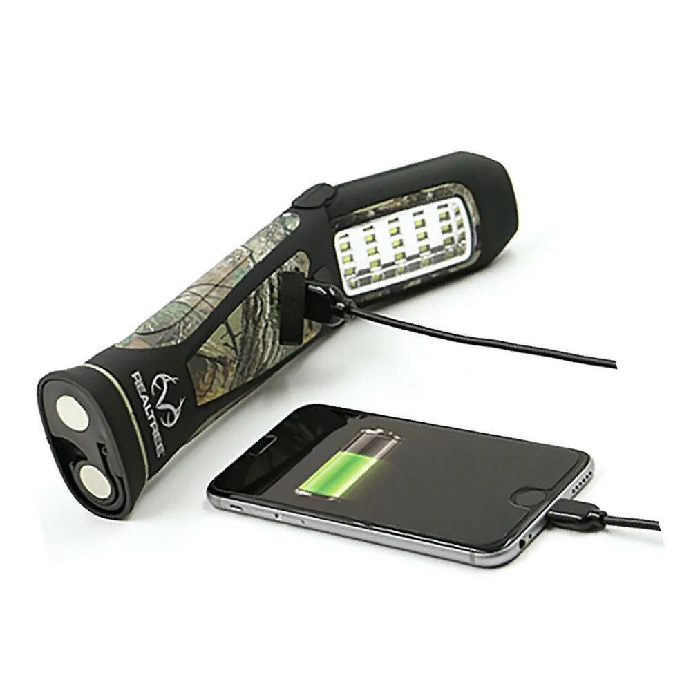 Hybridlight REALTREE Mammoth Multi Light Charger Solar / Rechargeable 400 Lumens