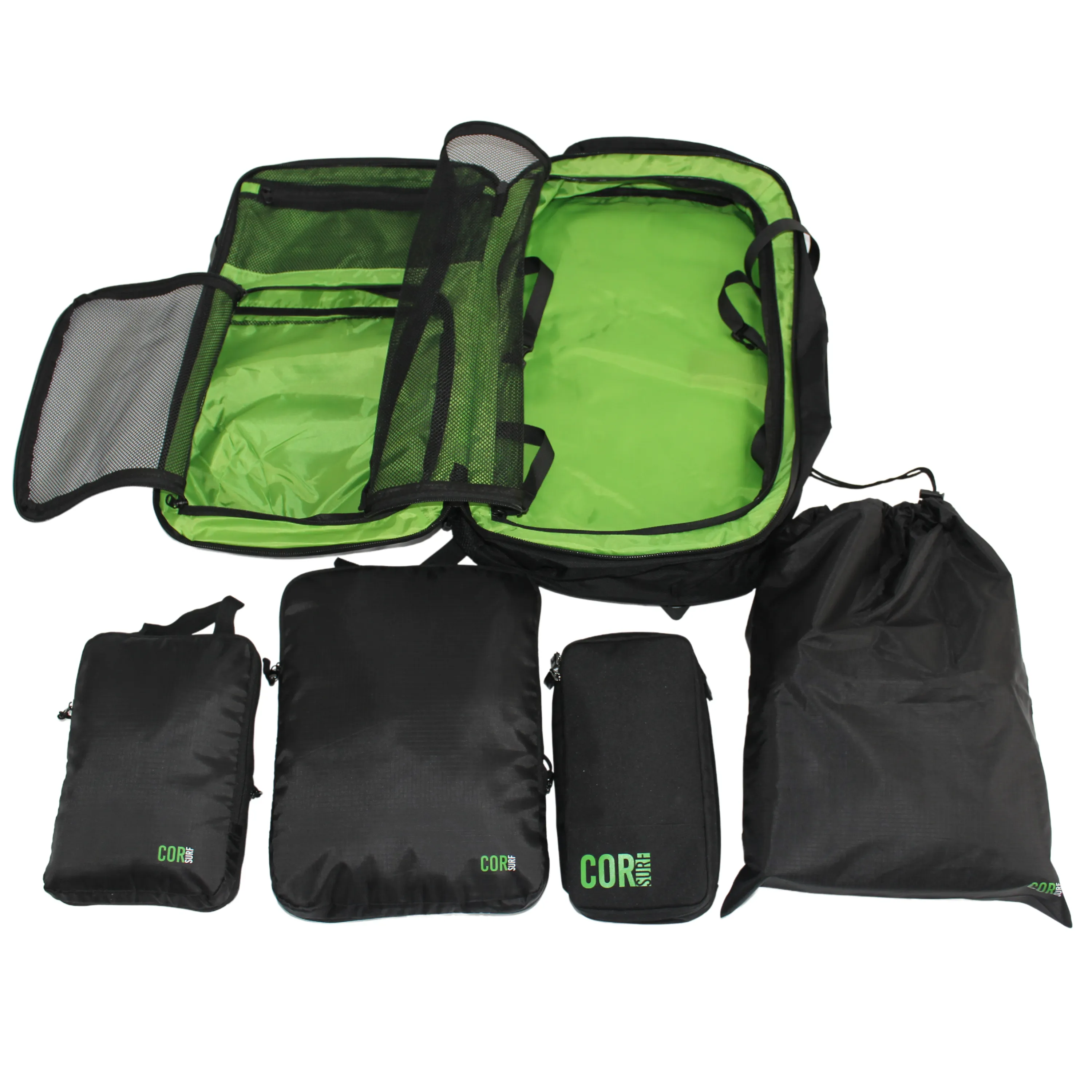 Island Hopper Travel Bundle - Backpack   Toiletry Bag   Compression Packing Cubes with YKK