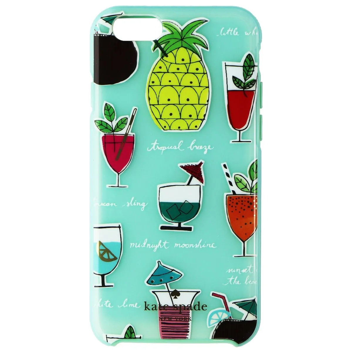 Kate Spade Hybrid Hardshell Case for iPhone 6s/6 - Cocktail Recipe Blue/Multi