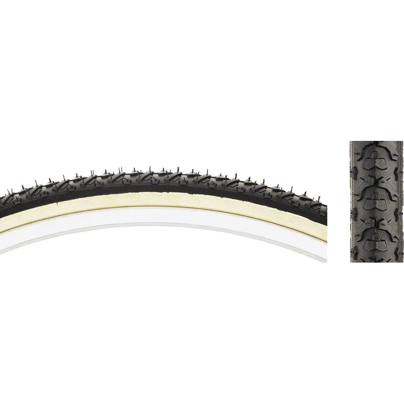 Kenda Kross Cyclo Tire - 27 x 1-3/8, Clincher, Wire, Black/Tan, 30tpi