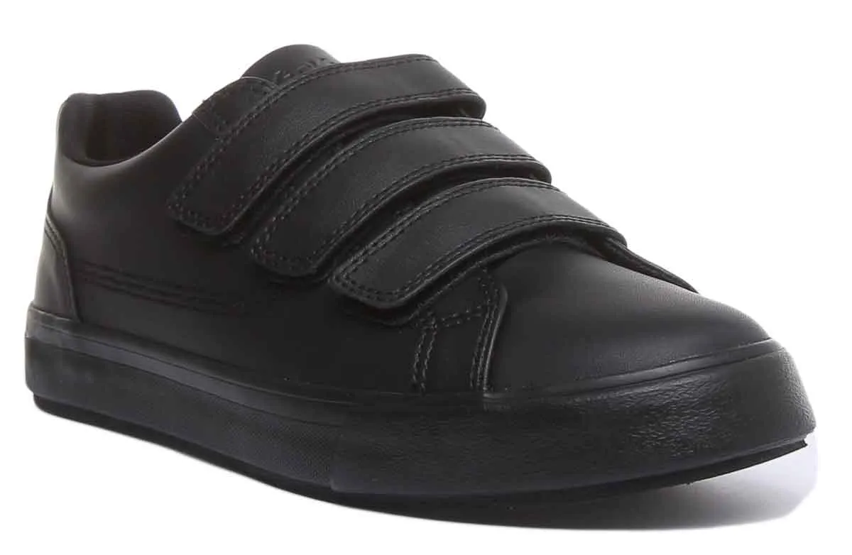 Kickers Tovni Trip Velcro Strap In Black in Adults UK Size 6.5 - 12