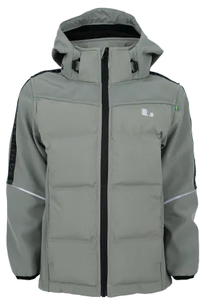 Lindberg Kids&#x27; Mac Hybrid Jacket Green | Buy Lindberg Kids&#x27; Mac Hybrid Jacket Green here | Outnorth